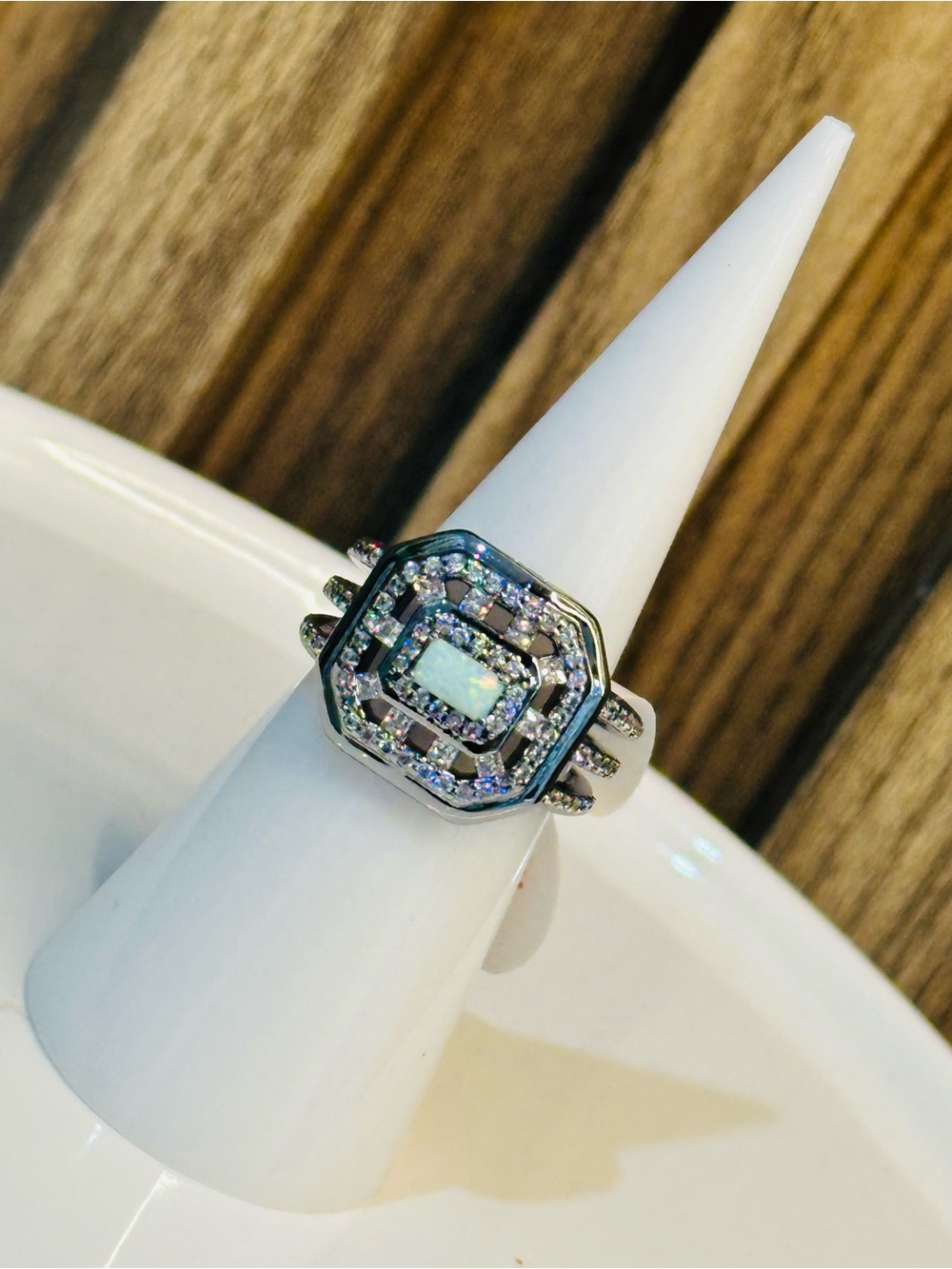 Bomb Party October 2025 Ring size 6, “Lined In Grace”